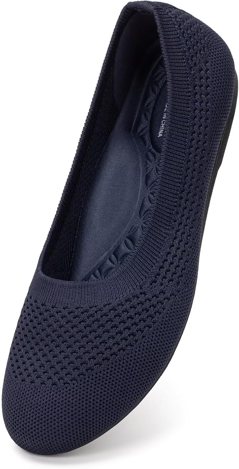 Frank Mully Women's Wide Width Flats with Arch Support and Comfort
