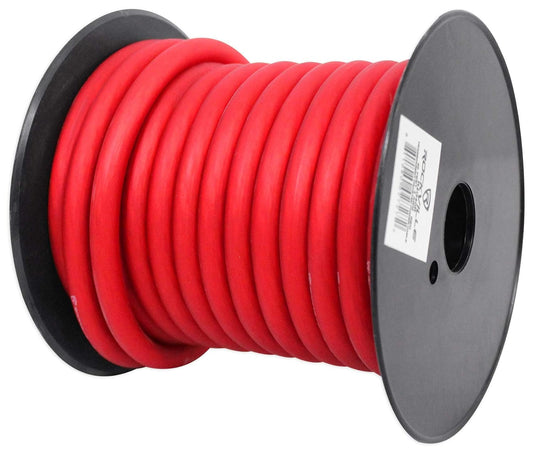 Rockville R4G40R 4 AWG 40 Ft Car Amp Power Wire for Audio