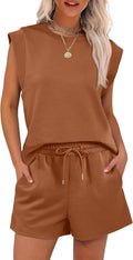 ANRABESS Two Piece Sets for Women - Summer Casual Lounge Set