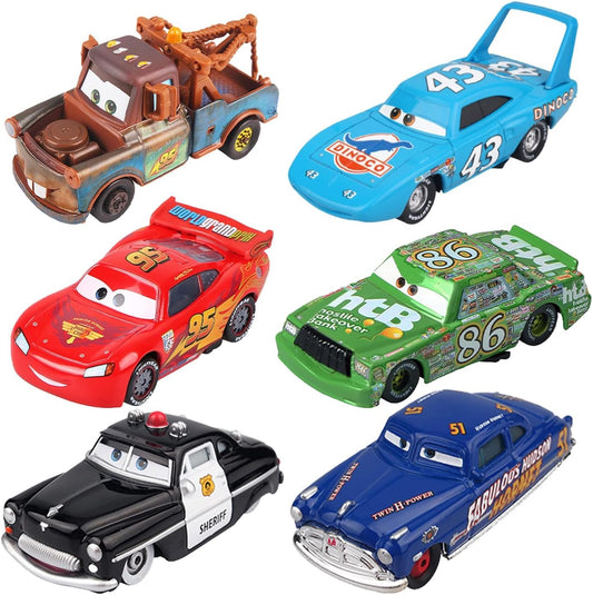 6 PCS Diecast Car Toy Set for Kids - Mater, Chick Hicks & More