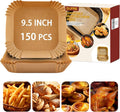 150Pcs Air Fryer Paper Liners 9.5 in Square - Nonstick Disposable