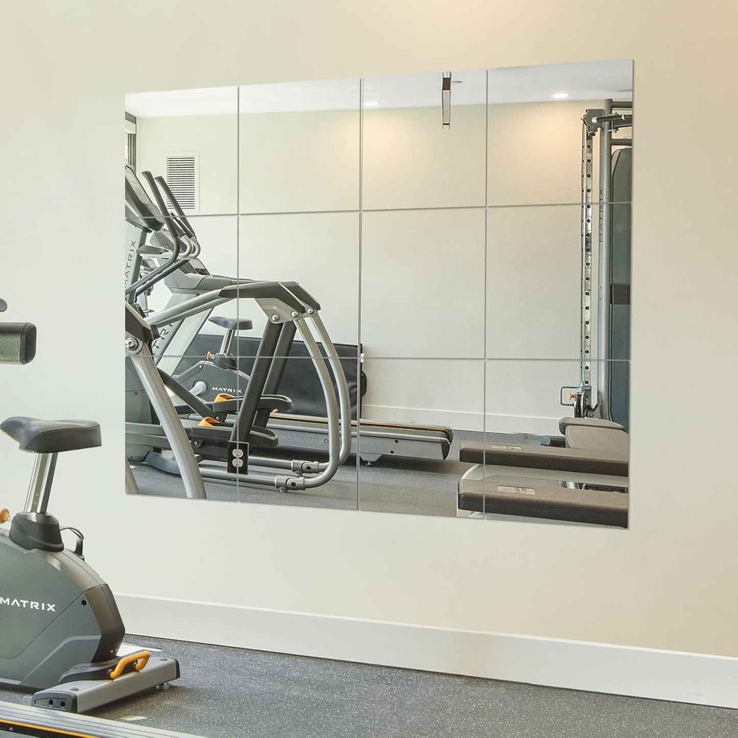 Ruomeng Home Gym Mirrors 12 Inch Set of 12 Frameless Tiles