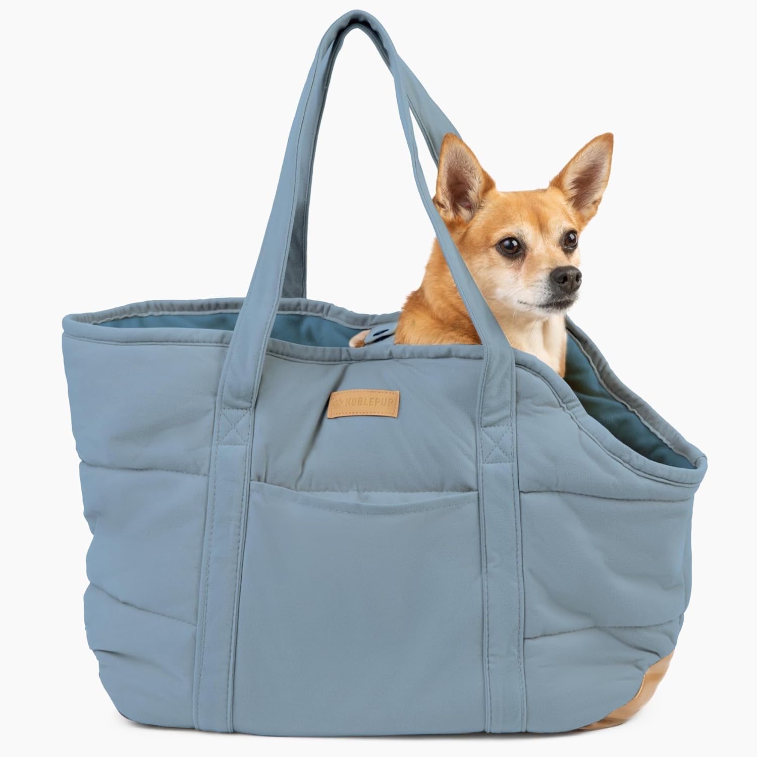 NoblePup Cozy Plush Dog Purse Carrier for Small Dogs and Puppies