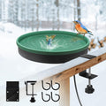 Heated Bird Bath - 3 Mount Options, 75W Heated Metal Pedestal