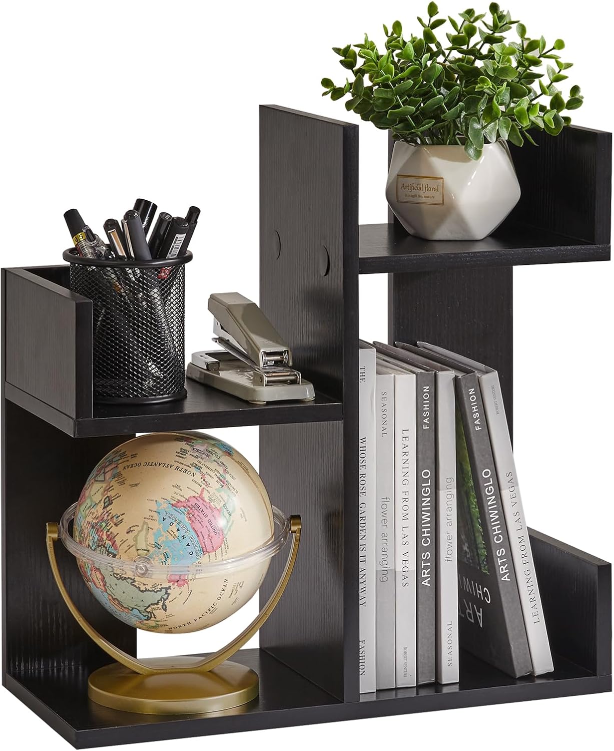 Book Organizer for Desk - Unique Tree Bookshelf for Storage