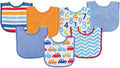 Luvable Friends Baby Cotton Terry Drooler Bibs with PEVA Back - Value