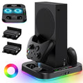 Cooling Stand for Xbox Series S with RGB Light - Dual Charger & Fans