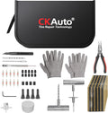 CKAuto Tire Plug Repair Kit - 80PCS Heavy Duty Emergency Kit