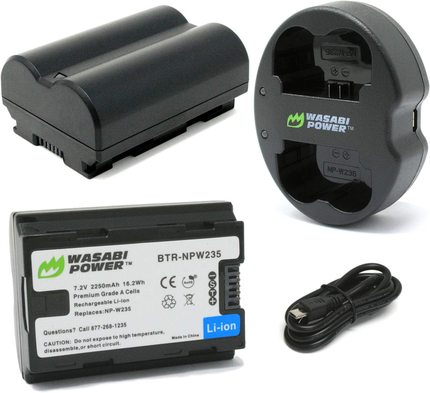 Wasabi Power Battery & Dual Charger for Fujifilm NP-W235 Cameras