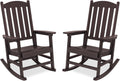 Outdoor Rocking Chairs Set of 2 - Weather Resistant Patio Rockers