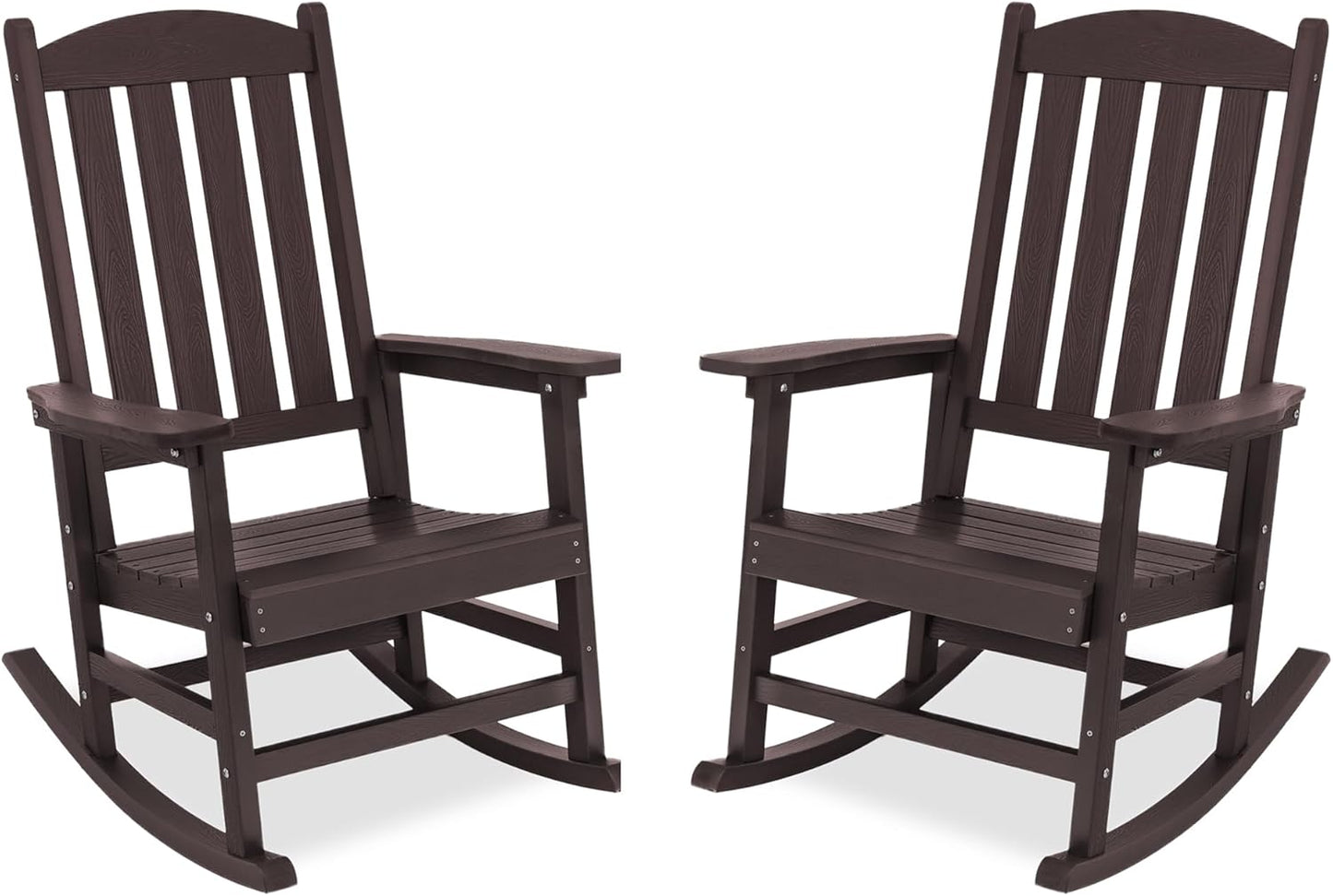 LUE BONA Outdoor Rocking Chairs Set of 2 for Ultimate Comfort