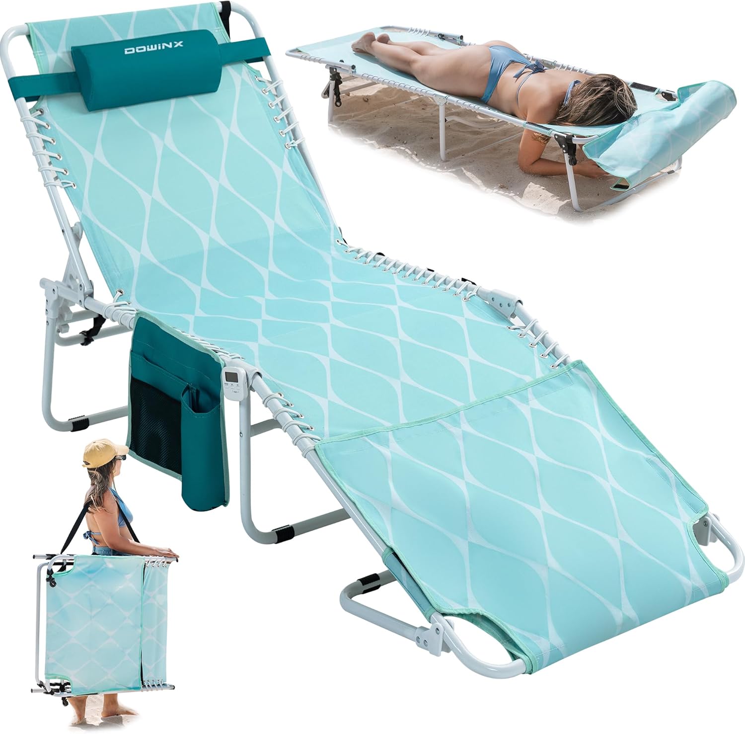 Oversized Tanning Chair with Face Hole for Ultimate Comfort