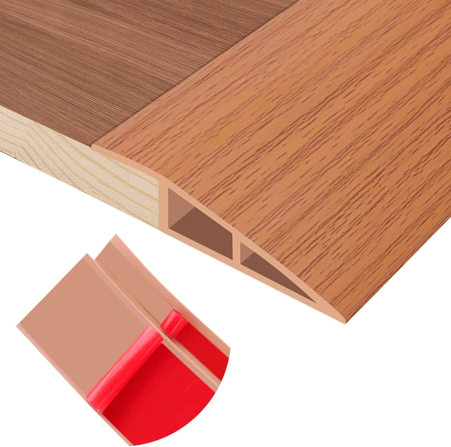 Floor Transition Strip Self Adhesive Vinyl Door Threshold for Edging