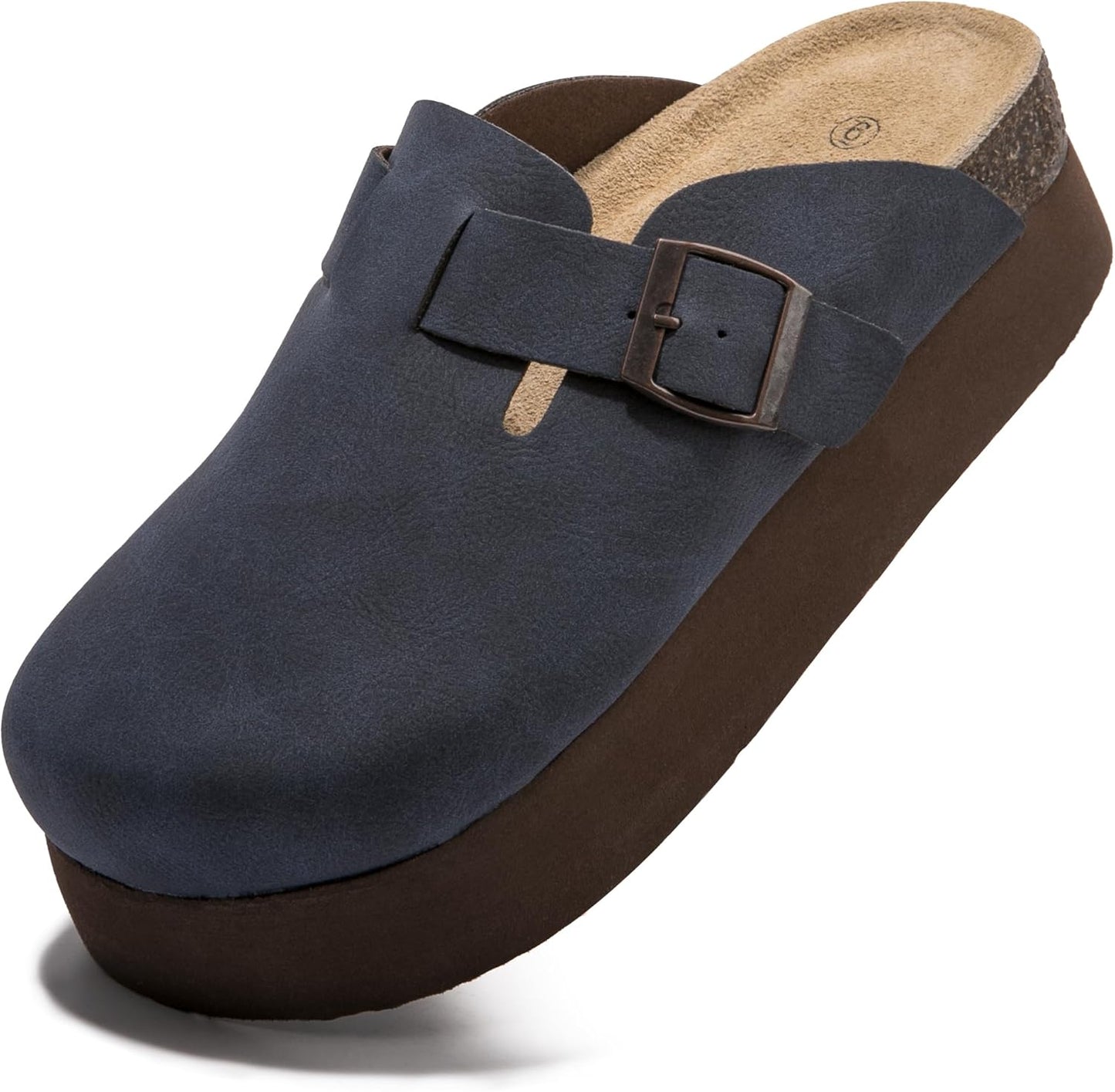 Women's Suede Clogs with Cork Footbed for Ultimate Comfort