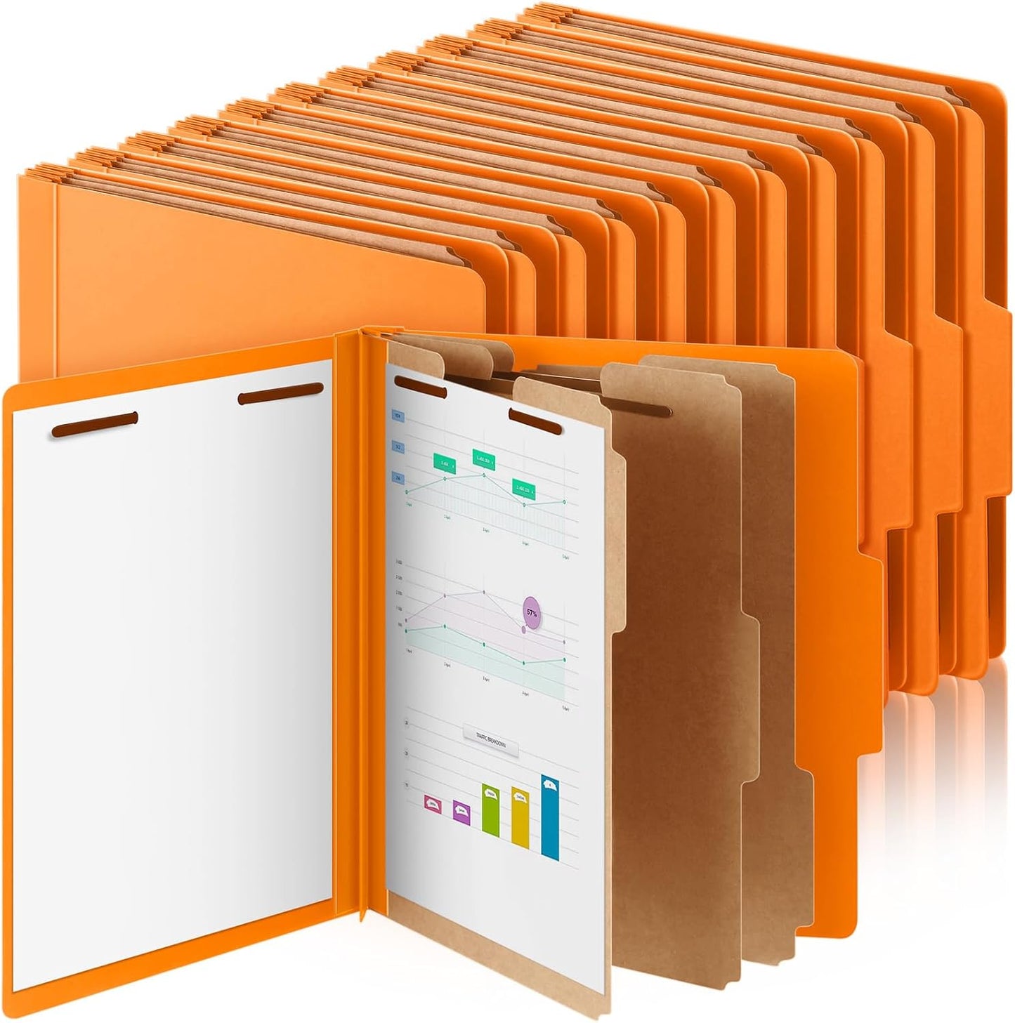 24 Pcs Classification Folders for Teachers and Office Use
