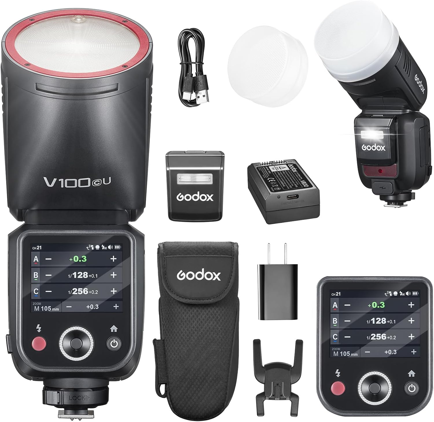GODOX V100C USA Flash: Powerful 100w Touch Screen Flash