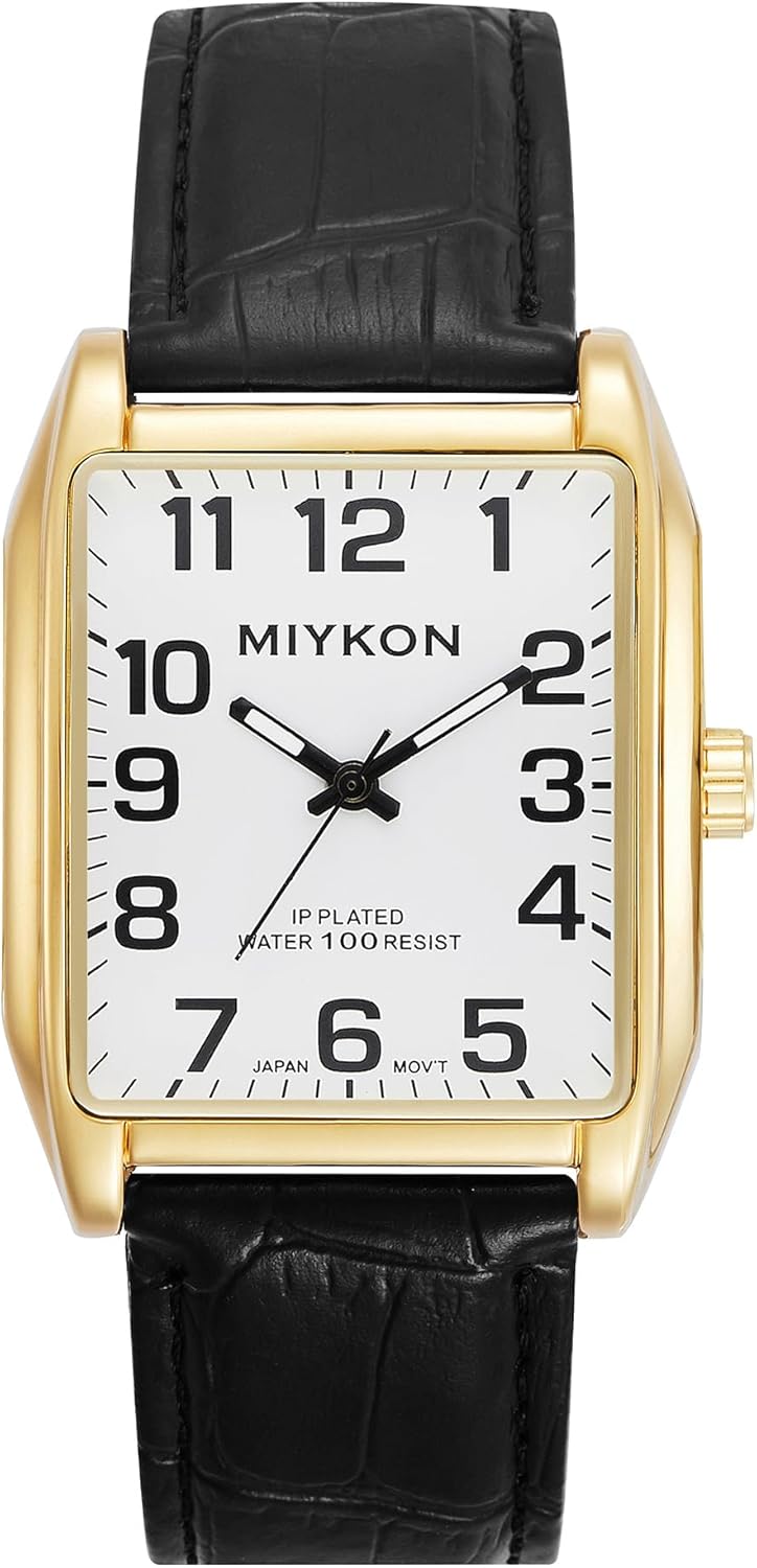 Miykon Vintage Men's Classic Tank Square Analog Watch Review