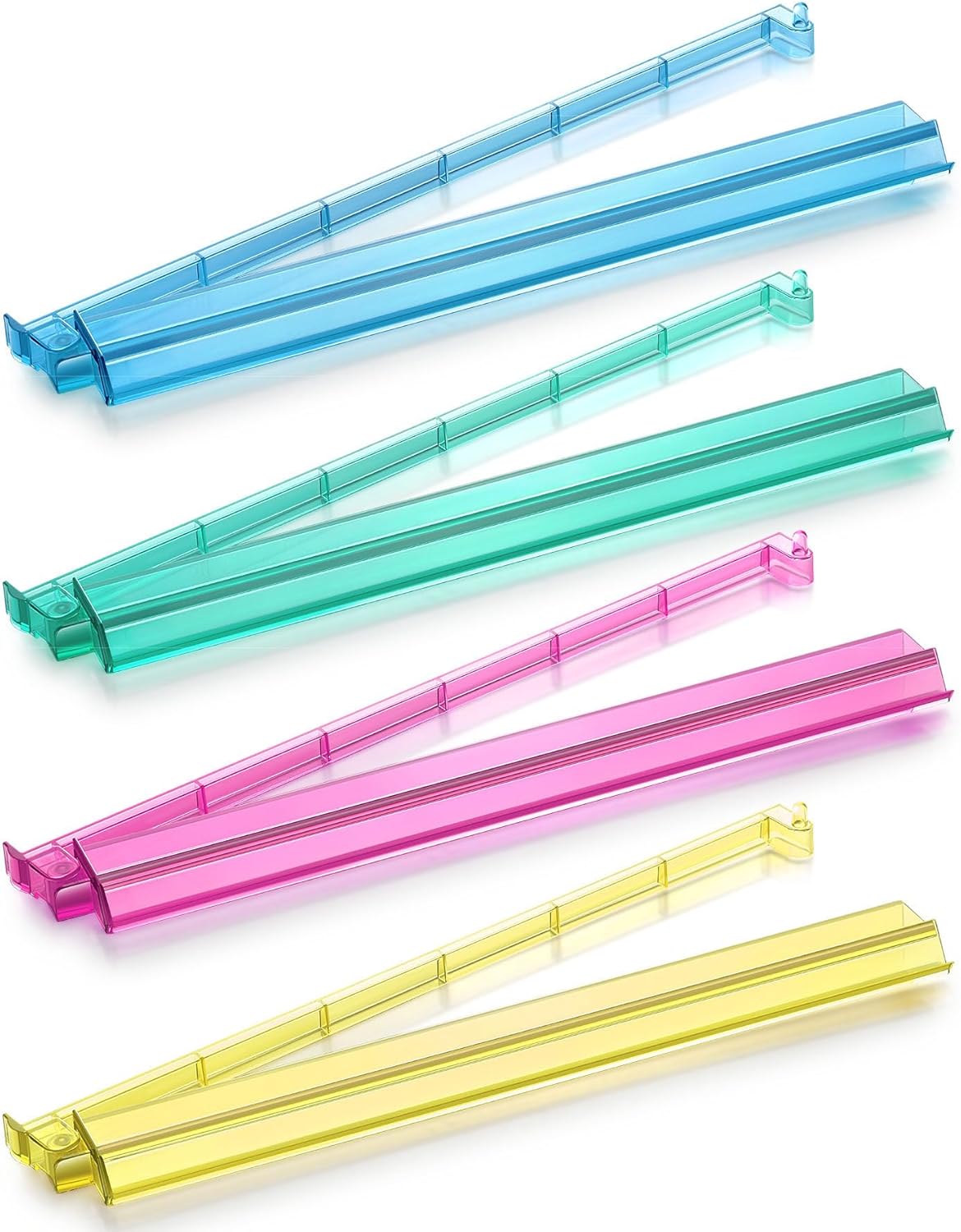 Mahjong Racks with Pushers - Set of 4 in 4 Colors for Fun