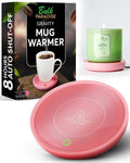Compact Desk Coffee Warmer - Auto On/Off - Multipurpose & Safe