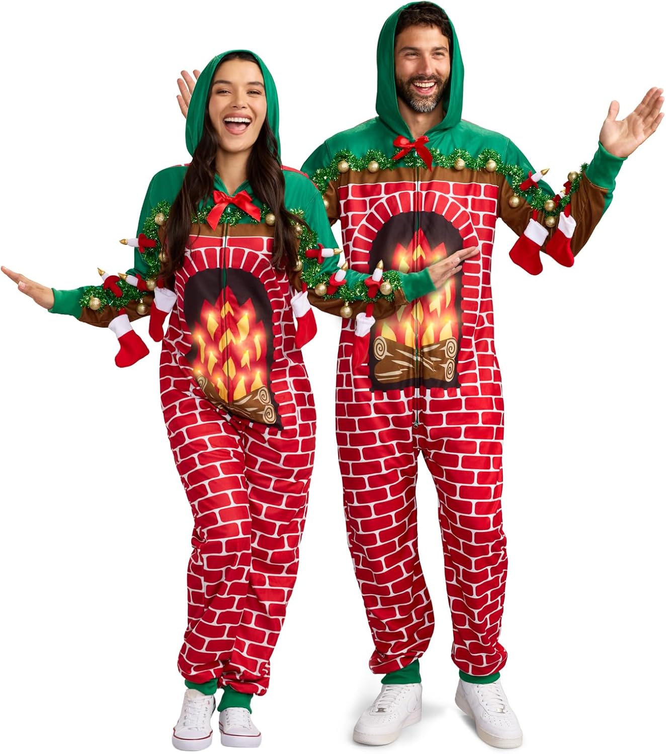 Tipsy Elves Christmas Onesies for Adults - Comfy Holiday Jumpsuits