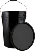 6 Gallon Ball Bucket with Padded Seat Lid - Durable Carrying & Storage