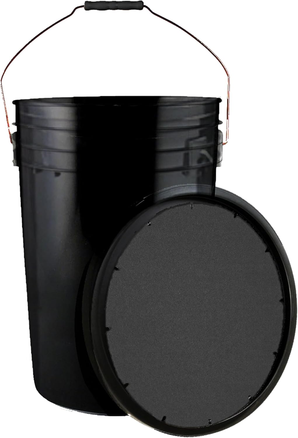 Champion Sports 6 Gallon Bucket with Soft Seat Lid for Balls