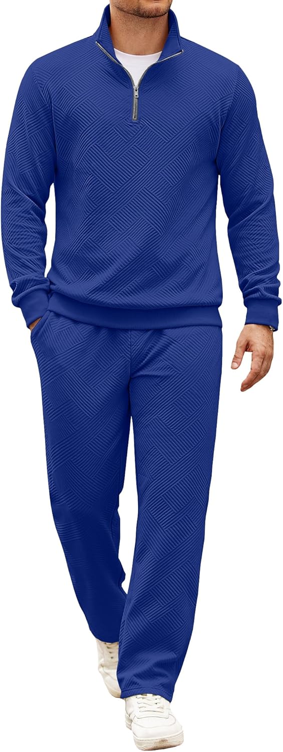 COOFANDY Men's Tracksuit 2 Piece Set for Athletic Comfort