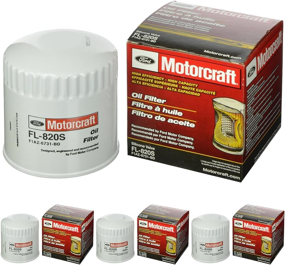Motorcraft FL-820-S Oil Filter Pack of 4 for Vehicle Specific Use