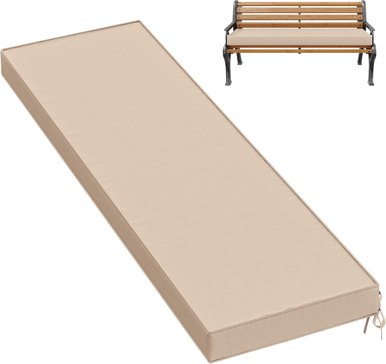 Premium Outdoor Bench Cushions with Memory Foam for Comfort