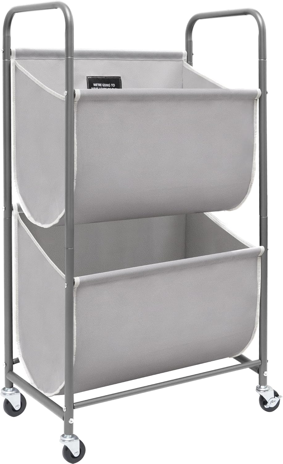 80L Vertical Rolling Laundry Hamper for Small Spaces and Dorms