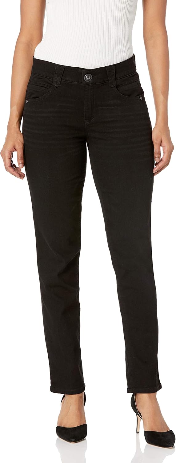 Democracy Women's Petite Ab Solution Straight Leg Jean Review