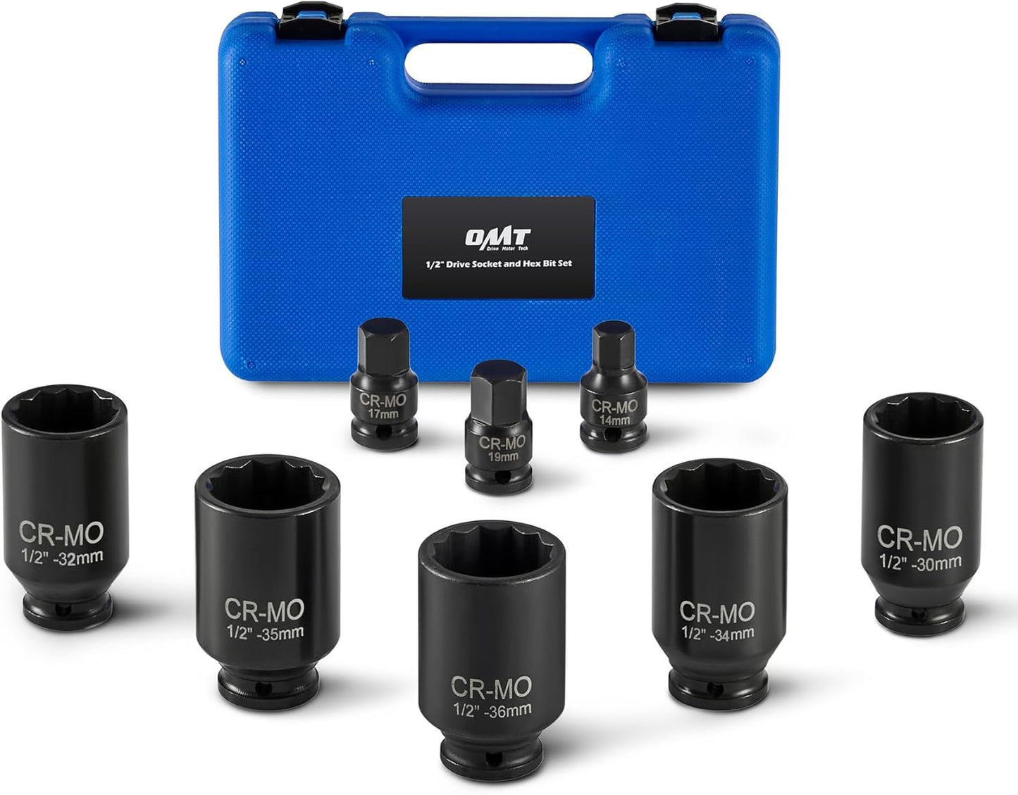 Orion Motor Tech 8pc Axle Nut Socket Set for Easy Repairs