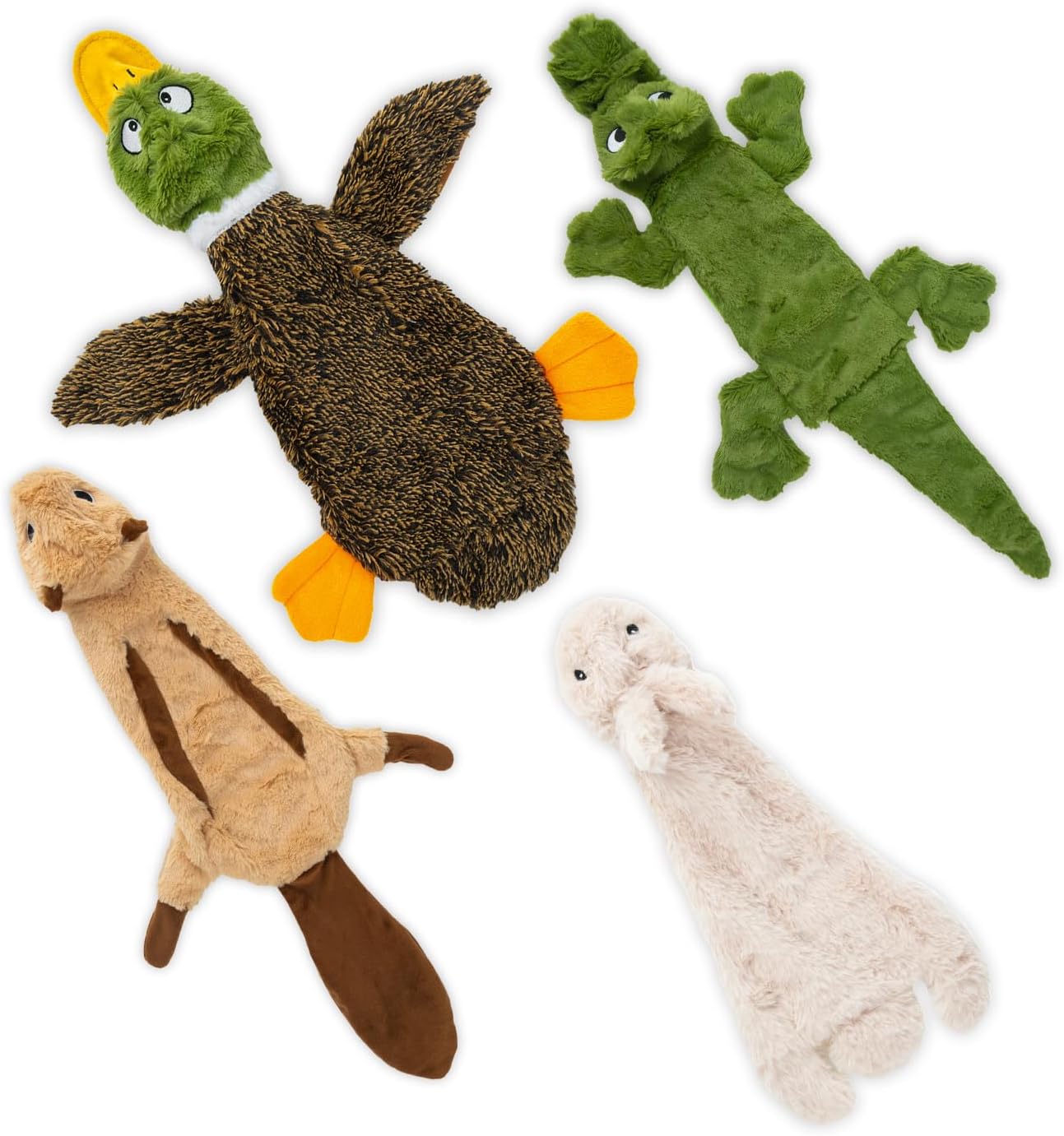 2-in-1 Squeaky Dog Toys - Stuffless Fun!