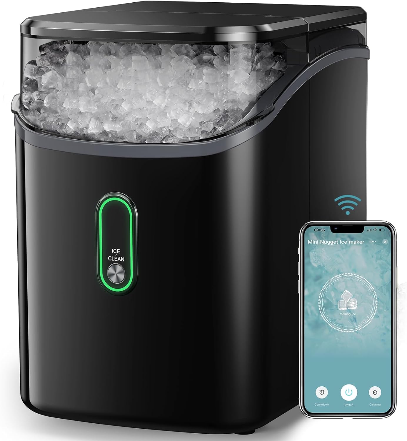 Silonn Nugget Ice Maker Countertop for Home and Office Use