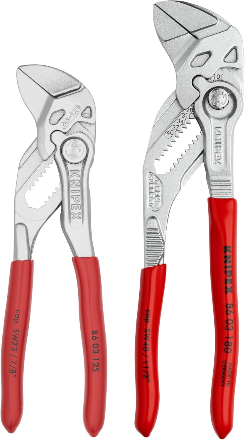 KNIPEX Tools 2 Piece Mini Pliers Wrench Set for Precision Tasks