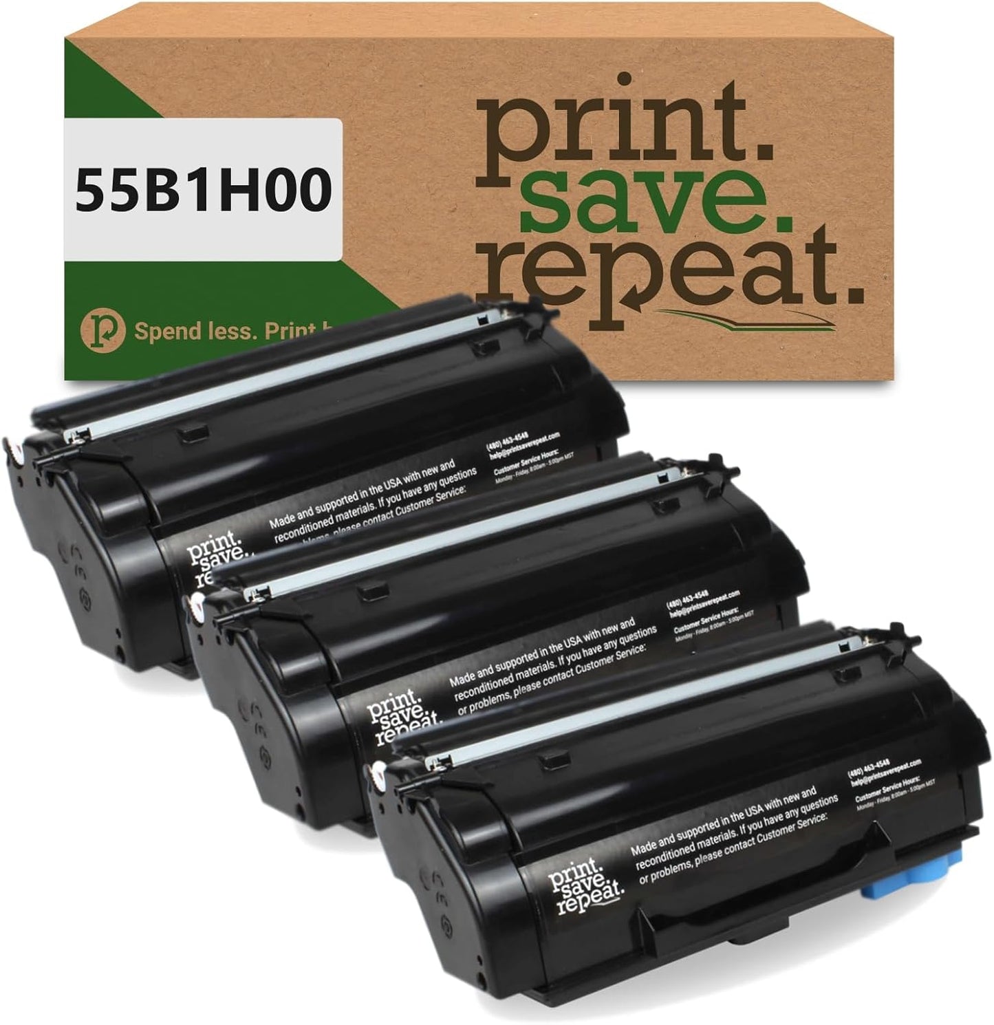 High Yield Remanufactured Toner Cartridge for Lexmark Printers