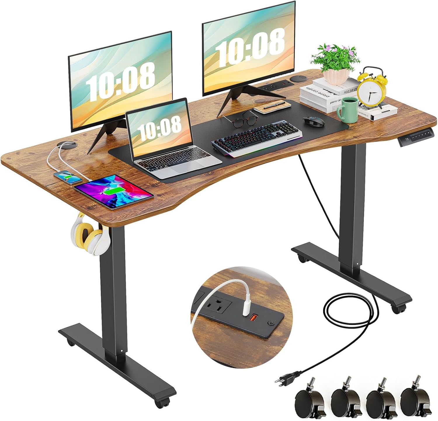 Farexon 55 x 24 inch Electric Adjustable Height Standing Desk