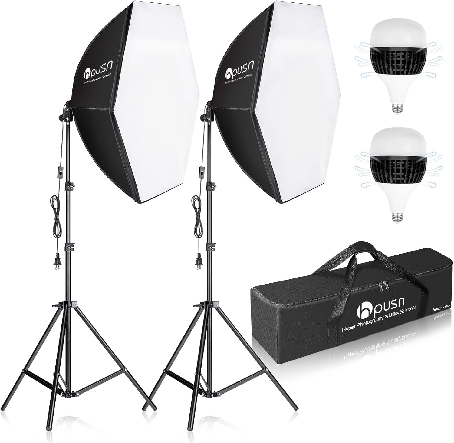 HPUSN Softbox Photography Lighting Kit for Professional Use