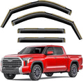 Window Rain Guards for Truck Toyota Tundra 2022-2025 CrewMax - 4 pcs