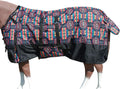 Black Aztec 78 in HILASON 1200D Winter Waterproof Turnout Blanket