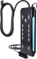 GE UltraPro 12 Outlet Surge Protector - 4320 Joules, 2 USB Ports