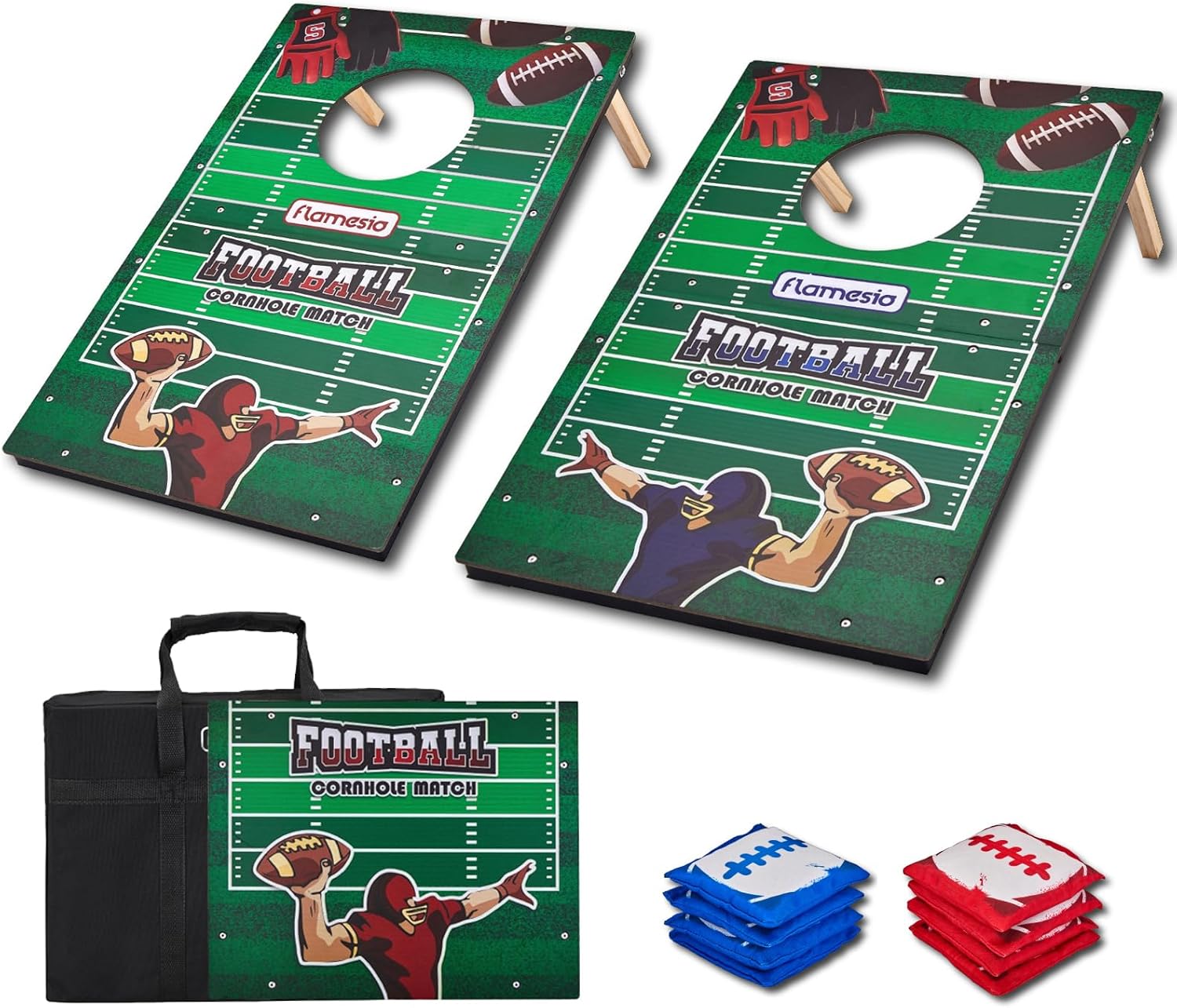 Portable Cornhole Board Set for Outdoor Fun and Games