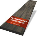 Acacia Butcher Block Countertop 60 x 25 x 1.5 in - Mocha Stain