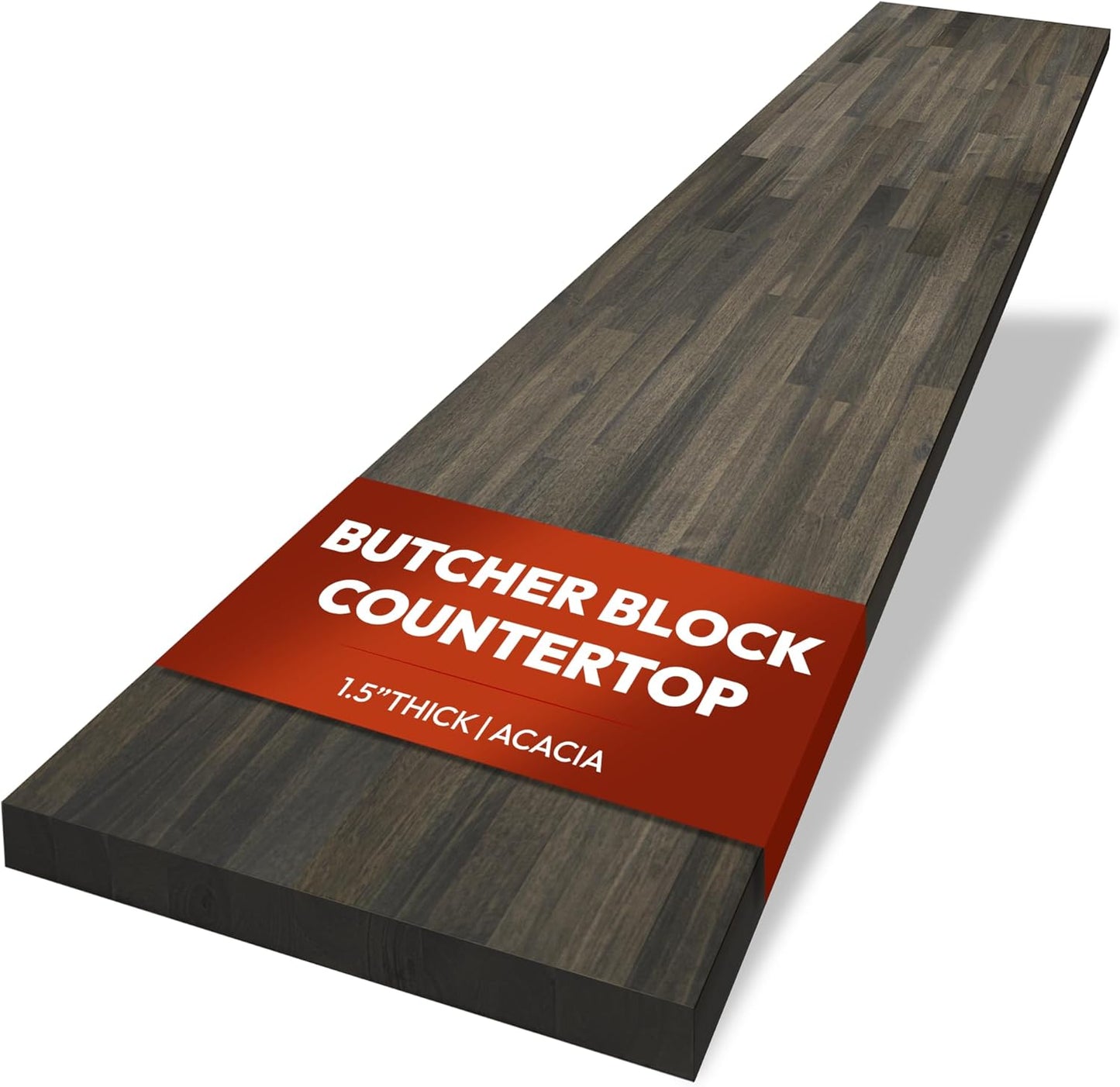 Acacia Butcher Block Countertop 60 x 25 x 1.5 Inches for Kitchen