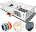 2 Room Whelping Box for Dogs and Puppies - Large Space Design