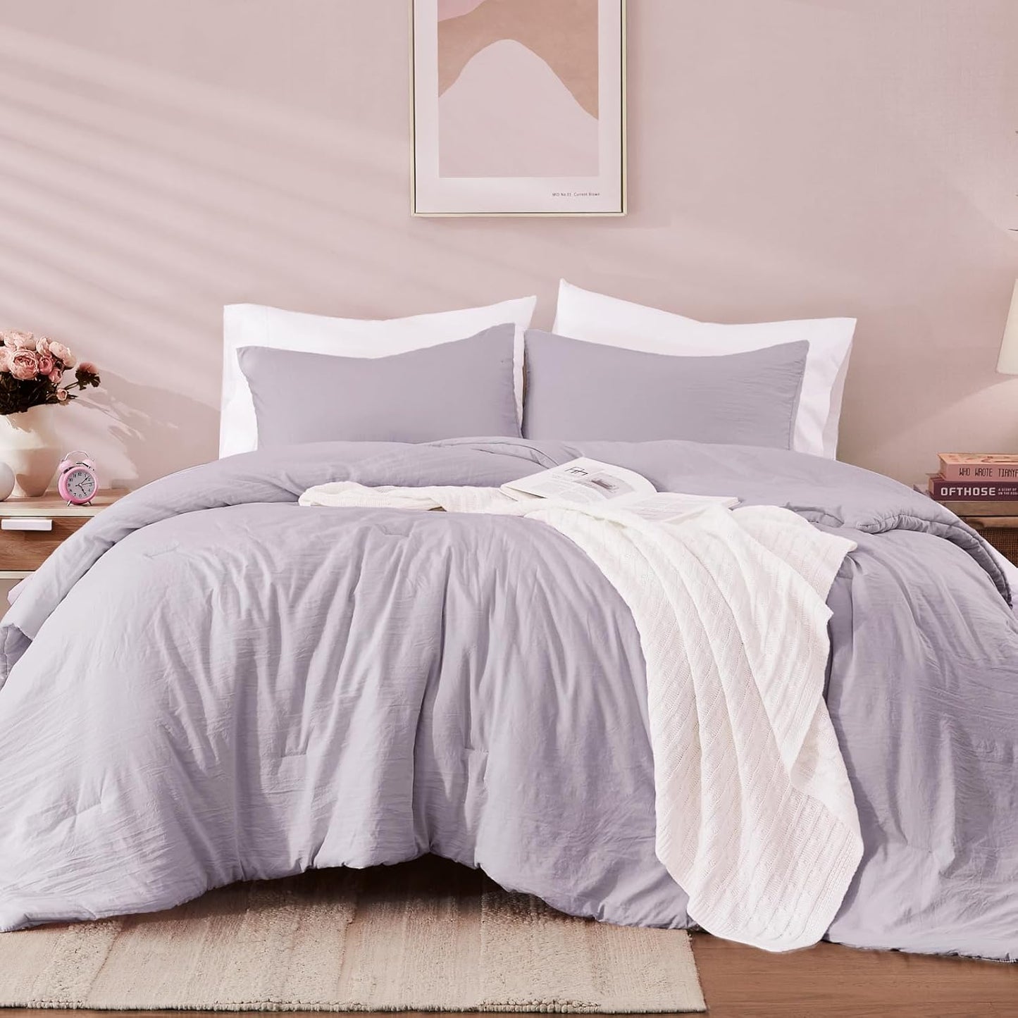 WRENSONGE Full Size Comforter Set - Soft Lightweight Comfort