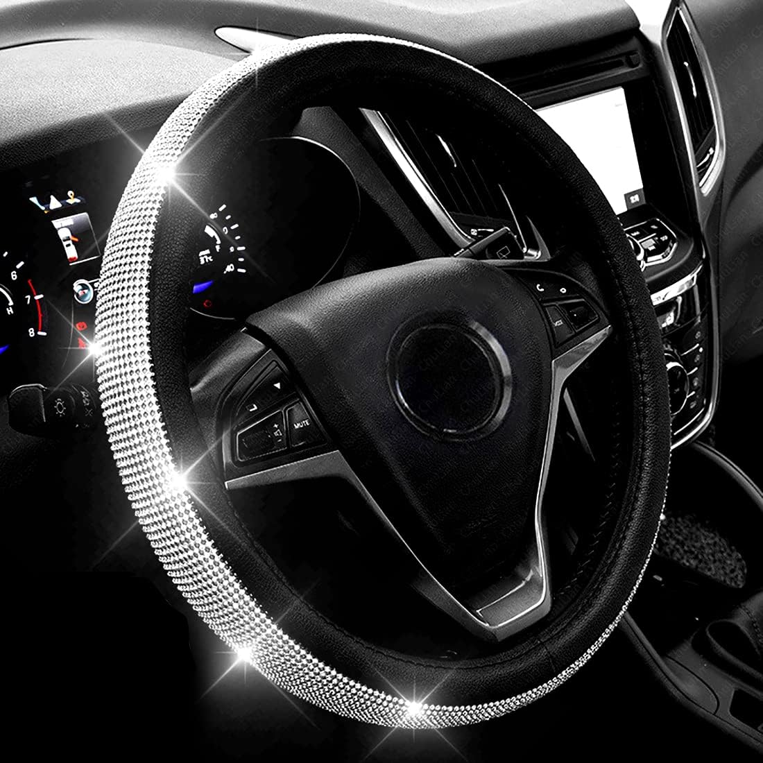 ChuLian Bling Diamond Steering Wheel Cover - Glam Up Your Ride!