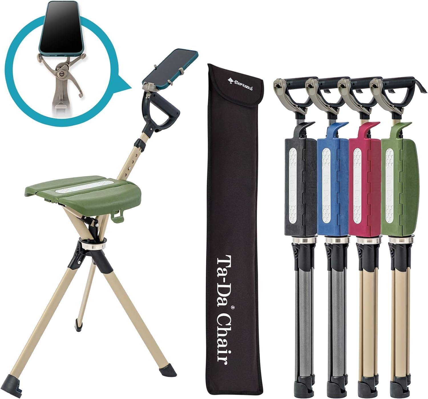 STEP2GOLD Ta-Da Chair Series 2 PRO: Portable Trekking Chair