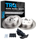 TRQ Brake Pads & Rotors Ceramic Rear Set Kit for Chrysler Dodge