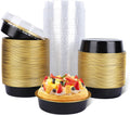 Beasea Disposable Creme Brulee Ramekins with Lids - 120 Pack 4 in 8oz